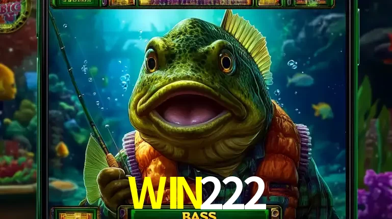 Personagem de peixe pescador do popular jogo de slot com tema de pescaria, uma das emocionantes opções de caça-níqueis para jogar e ganhar no cassino WIN222.